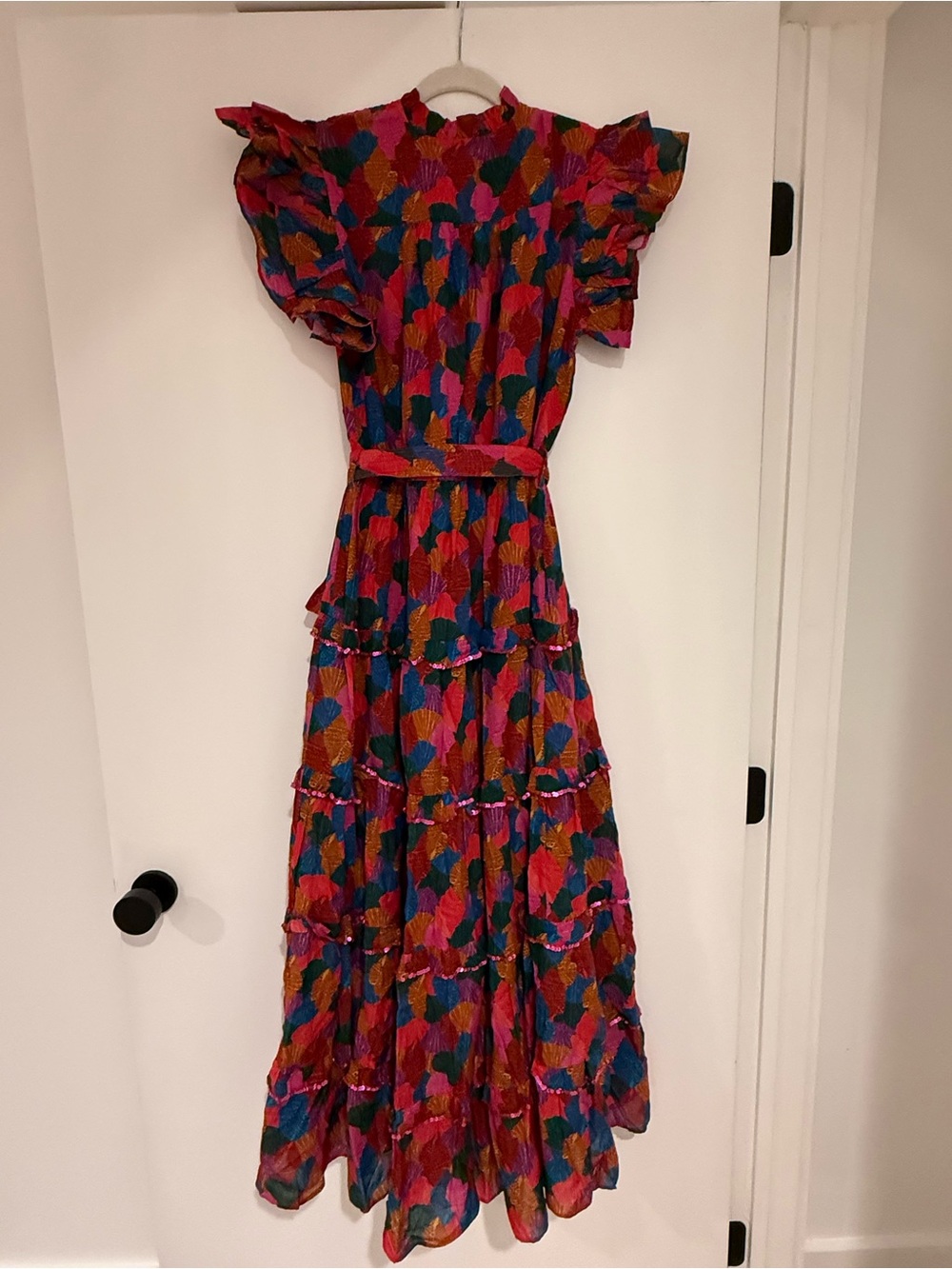 NWT Briton Court Delilah Maxi Dress in Pink Multi Medium - Picture 7 of 13